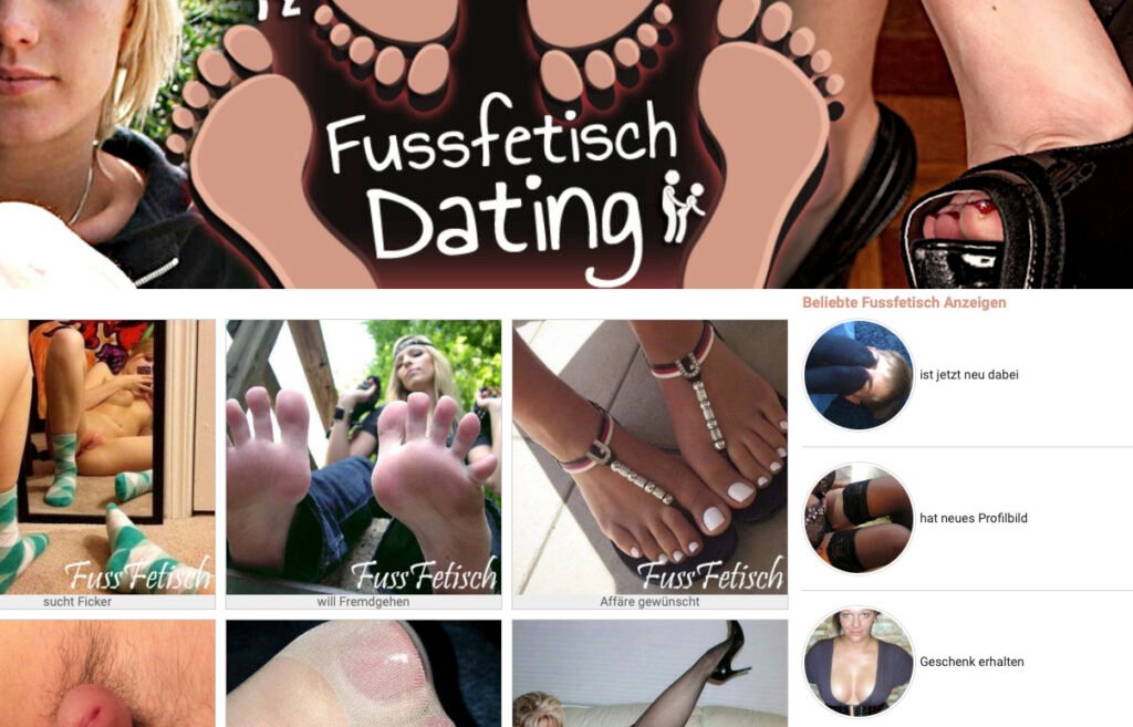 FussKontakte führt zu den führenden Fußfetisch Seiten Deutschlands