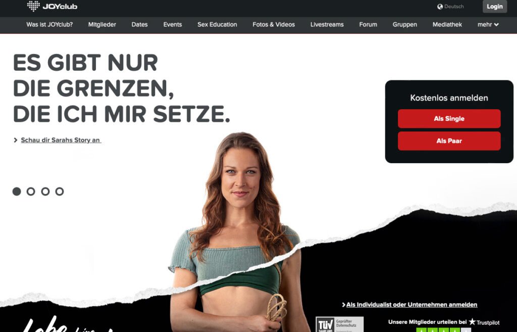 Der JoyClub zählt immer als gute Anlaufstelle wenn man auf der Suche nach Fußfetisch Dates ist