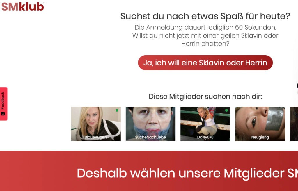 Hier gibt es zwar mehr BDSM-Kontakte, aber viele von ihnen leben dies in Verbindung mit ihren Fußfetisch aus